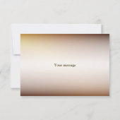 Bruiloft Gouden Sinaasappel Wit Bloemen Rustiek Bedankkaart (Achterkant)