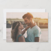 Bruiloft Gratis Dranken Foto Save the Date (Achterkant)