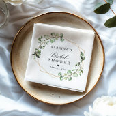 Bruiloft Greenery Eucalyptus Bladeren Geometrisch Servet