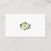 Bruiloft Groen Wit Bloemen Register Insert Kaart (Achterkant)