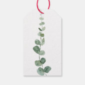 Bruiloft Groene Delight Eucalyptus Dank u Cadeaulabel (Achterkant)