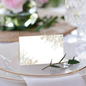 Bruiloft Groene Waterverf Receptie Zitting Blank Plaatskaartje