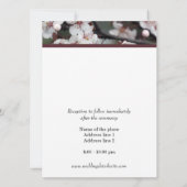 bruiloft, Groom's ouders nodigen bloemen uit Kaart (Achterkant)