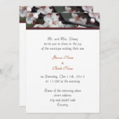 bruiloft, Groom's ouders nodigen bloemen uit Kaart (Voorkant / Achterkant)