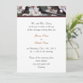 bruiloft, Groom's ouders nodigen bloemen uit Kaart (Staand voorkant)