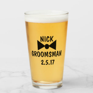 bruiloft Groomsmen Gifts, Groomsmen Glass Glas