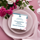 bruiloft grovy koele kleuren zomer servet