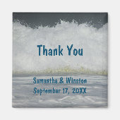 Bruiloft Guest Beach Ocean Ceremony Dank u Magneet (Voorkant)