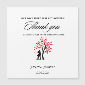 Bruiloft gunst dank u aangepaste Label