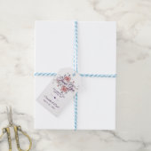 Bruiloft gunst dank u geschenk Labels pastel rozen Cadeaulabel (Met Touw)