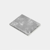 Bruiloft gunst dank u grijs noodlijdend zilver post-it® notes (Schuin)