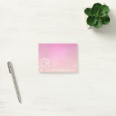 Bruiloft gunst dank u krijtbord ombre roze post-it® notes (Kantoor)