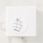 Bruiloft gunst dank u van bruid bruidegom gunst f bedankjes labels (In situ)