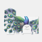 Bruiloft gunst dozen koninklijke pauw bedankdoosjes (Uitgevouwen)