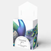 Bruiloft gunst dozen koninklijke pauw bedankdoosjes (Geopend)