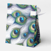 Bruiloft gunst dozen koninklijke pauw bedankdoosjes (Achterkant)