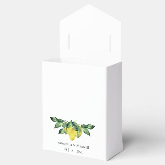 Bruiloft gunst dozen stoffige blauwe botanicals bedankdoosjes (Geopend)