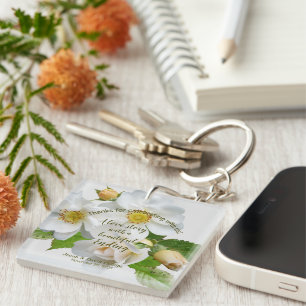 Bruiloft gunst Elegante Rozen Full Bloom Sleutelha Sleutelhanger