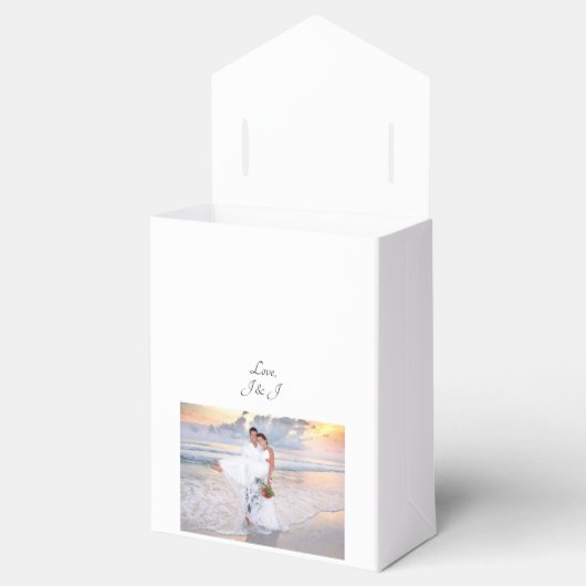 Bruiloft gunst / geschenkdoos bedankdoosjes (Geopend)