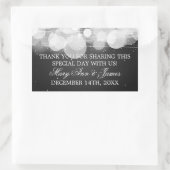 Bruiloft gunst Label Glow & Sparkle Black (Tas)