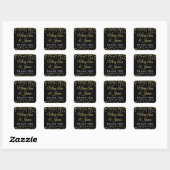 Bruiloft gunst Label Gouden Faux Glitter Confetti  (Vel)