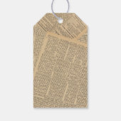 Bruiloft gunst Label | krant Zonnebloem Cadeaulabel (Achterkant)