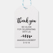 Bruiloft gunst Label | Laat de liefde groeien Cadeaulabel (Achterkant)