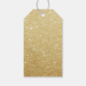 Bruiloft gunst Label | Moderne gouden pauwenveer Cadeaulabel (Achterkant)