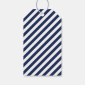 Bruiloft gunst Label Royal Blue Tying the Knot Cadeaulabel (Achterkant)