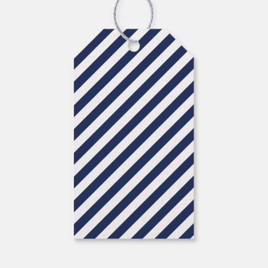 Bruiloft gunst Label Royal Blue Tying the Knot Cadeaulabel (Achterkant)