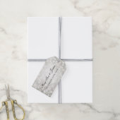Bruiloft gunst Label Silver Glitter Lights Cadeaulabel (Met Touw)