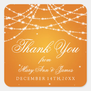 Bruiloft gunst Label sprankelende string Sinaasapp