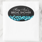 Bruiloft gunst Label Turquoise Hollywood Glam (Tas)