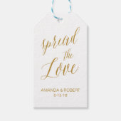 Bruiloft gunst Label | Verspreid de Liefde Cadeaulabel (Voorkant)