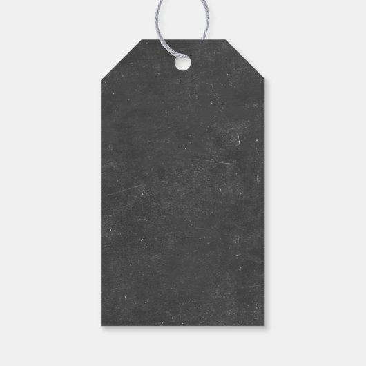 Bruiloft gunst Label | Zonnebloem op schoolbord Cadeaulabel (Achterkant)