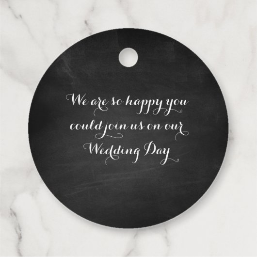 Bruiloft gunst Labels (Achterkant)