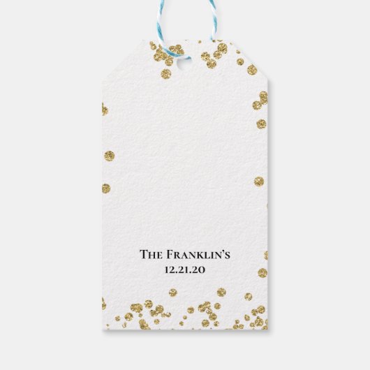 Bruiloft gunst Labels, slok Hooray Wijn Labels Cadeaulabel (Achterkant)