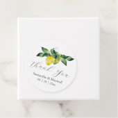 Bruiloft gunst Labels Waterverf citroenen (In situ)