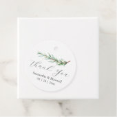 Bruiloft gunst Labels Waterverf Rosemary Branch (In situ)