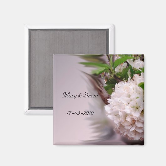 Bruiloft gunst magneet (Voorkant / Achterkant)