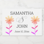 Bruiloft gunst mini fles etiketten (Enkel label)