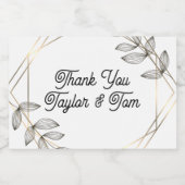 Bruiloft gunst mini fles etiketten (Enkel label)