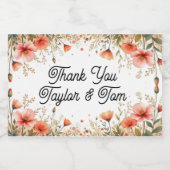 Bruiloft gunst mini fles etiketten (Enkel label)