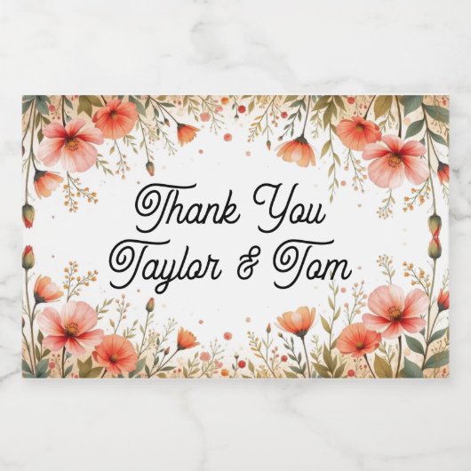 Bruiloft gunst mini fles etiketten (Enkel label)