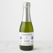 Bruiloft gunst mini fles etiketten (Voorkant)