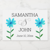 Bruiloft gunst mini fles etiketten (Enkel label)