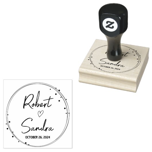 BRUILOFT GUNST STEMPEL, GUNSTSTEMPEL, LIEFDE STEMP RUBBERSTEMPEL (Gestempeld)