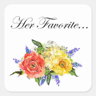 Bruiloft gunst Sticker