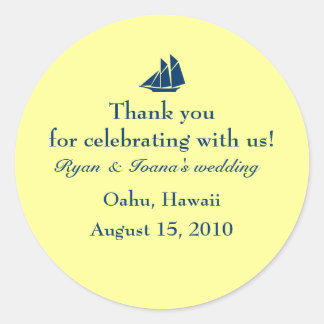 Bruiloft gunst sticker