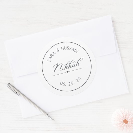 Bruiloft gunst Sticker, aangepaste stickers (Envelop)